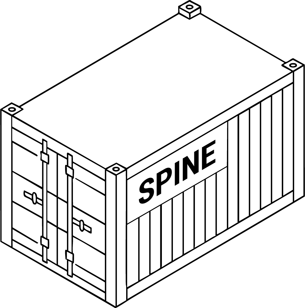 Shipping Container for Spine App | Shipped Studio